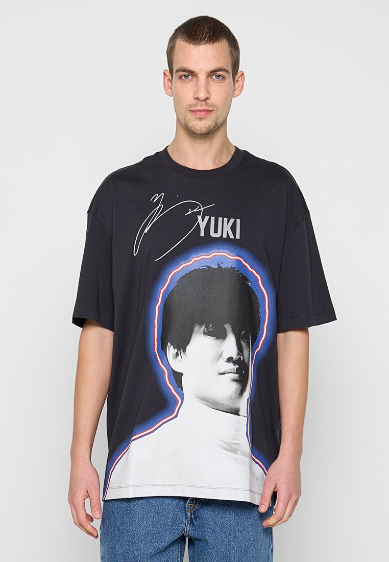 HUGO T-shirt print zwart