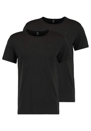 BASE HEATHER 2-PACK - T-shirt basic - solid black