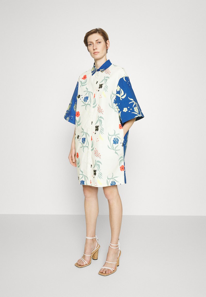 Marimekko FASADI HERBAARIO DRESS Shirt dress green/blue/yellow