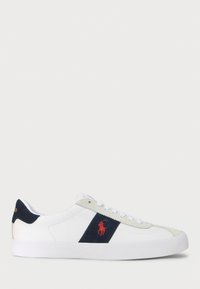 COURT VULC LEATHER SUEDE SNEAKER - Zapatillas - white/navy/red