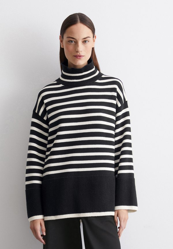 STAND UP COLLAR STRIPED - Jumper