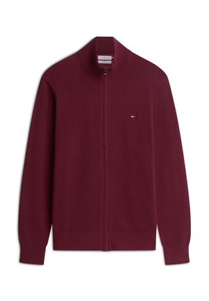 Tommy Hilfiger, PIMA - Strickjacke - burgundy
