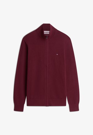 Tommy Hilfiger, PIMA - Strickjacke - burgundy