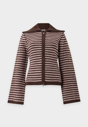 Holzweiler, LILLA STRIPE CARDIGAN - Жилетка - brown mix