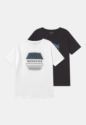 DRIFT REVIVAL TEE 2 PACK - T-shirt con stampa - black/white