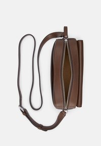 Lauren Ralph Lauren LEATHER MEDIUM MARCY CAMERA BAG - Soma ar siksnu pāri ķermenim - dark mahogany