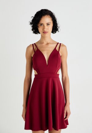 MILLY STRAP SKATER - Robe de soirée - wine