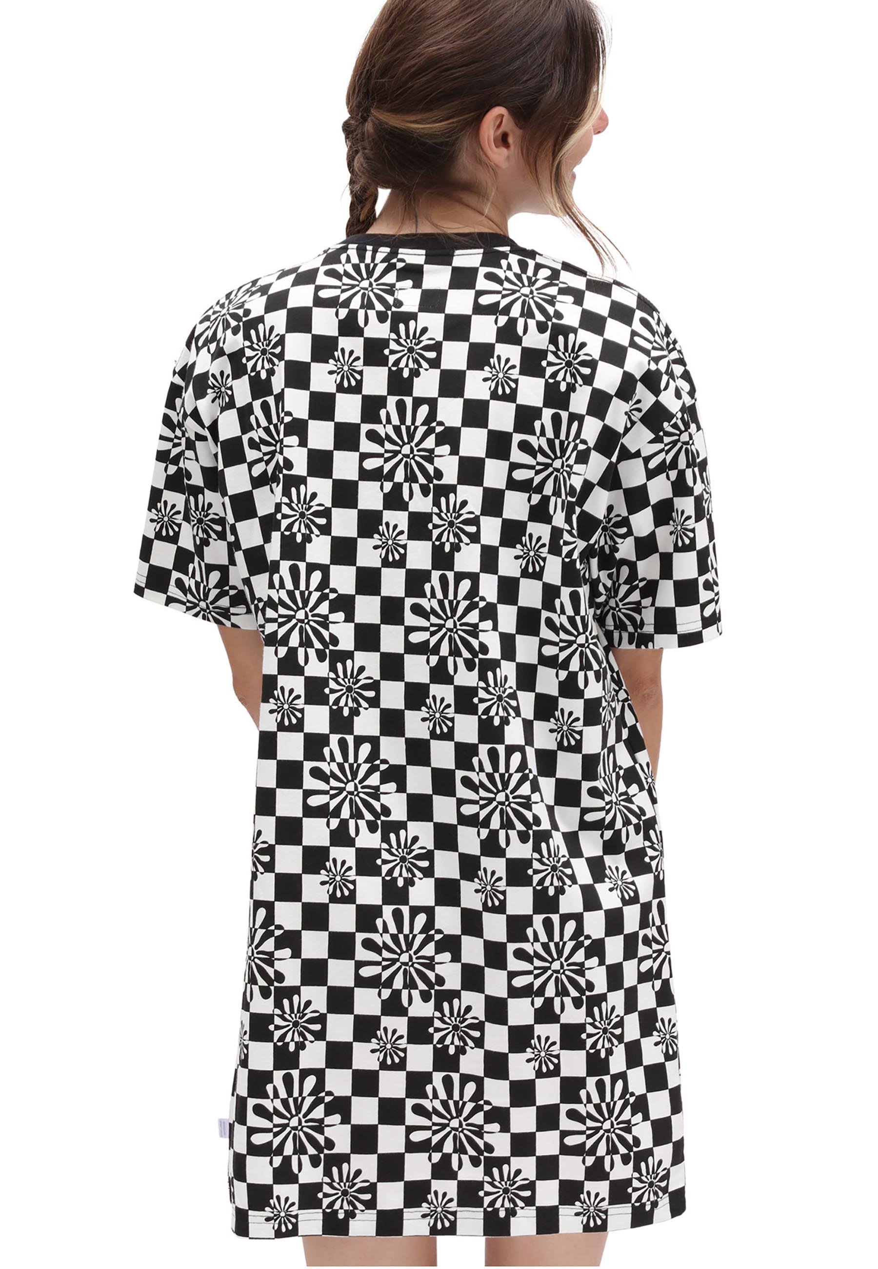 Vans DIVINE ENERGY DRESS - Vestito di maglina - black, white/nero - Zalando .it