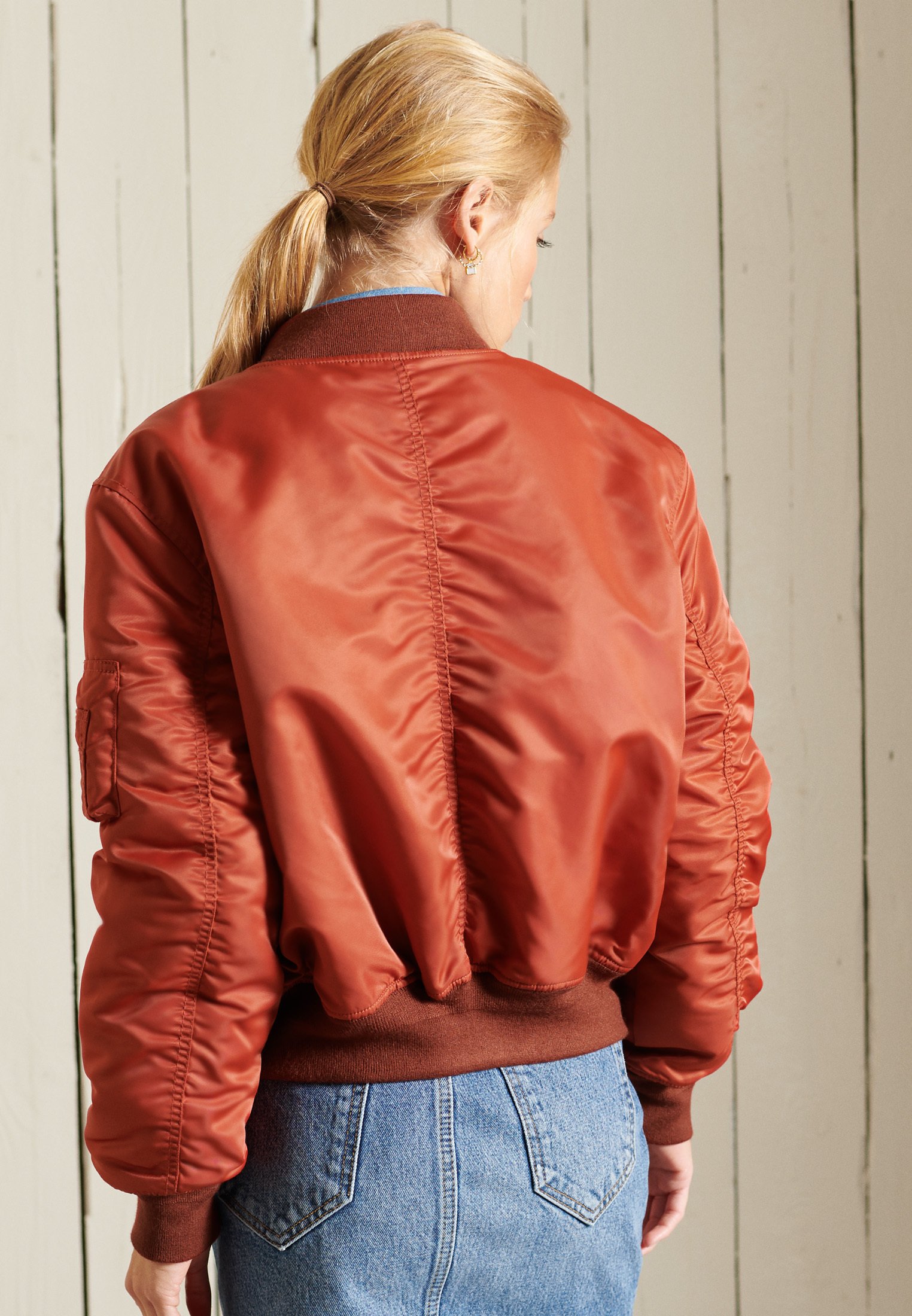 burnt orange leather jacket