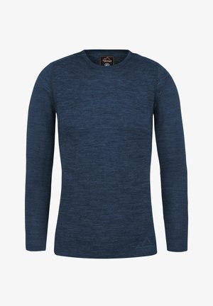 normani Outdoor Sports, MERINO LANGARM - Langarmshirt - navy