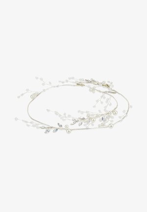 Celebride WIRE HAIRBAND WITH STRASS AND BEADS - Accessori capelli - silver coloured white