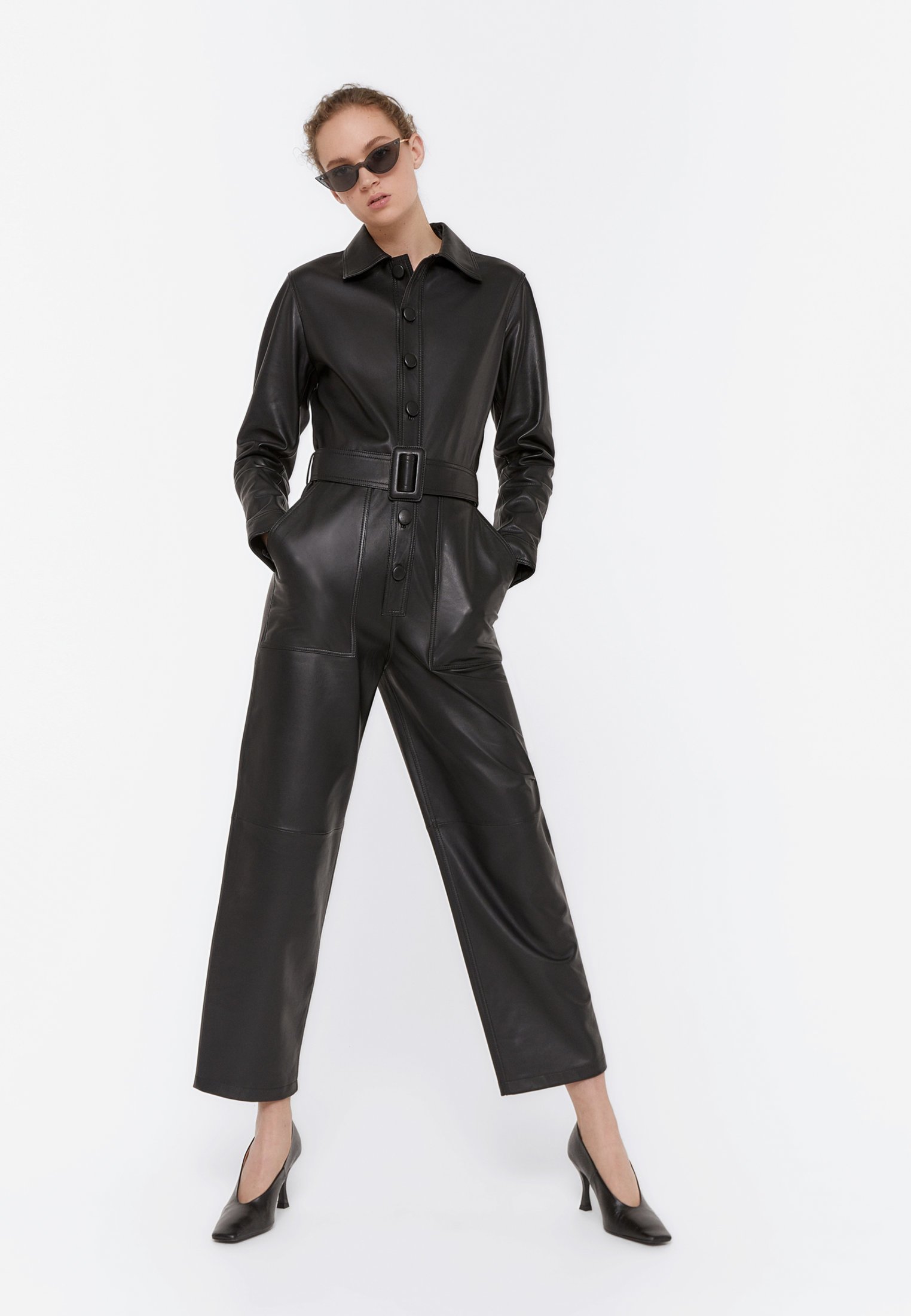 leder jumpsuit