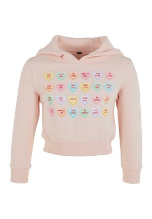 SWEET HEART CANDY CROPPED  - Hoodie - pink