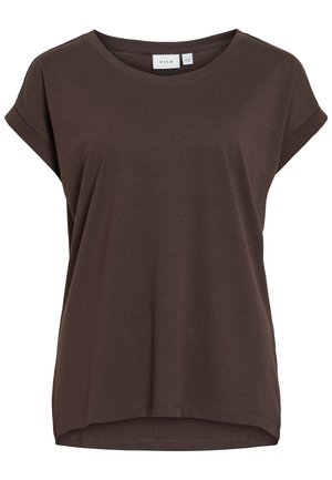 VILA, VIDREAMERS Round neck - T-shirt basic - coffee bean