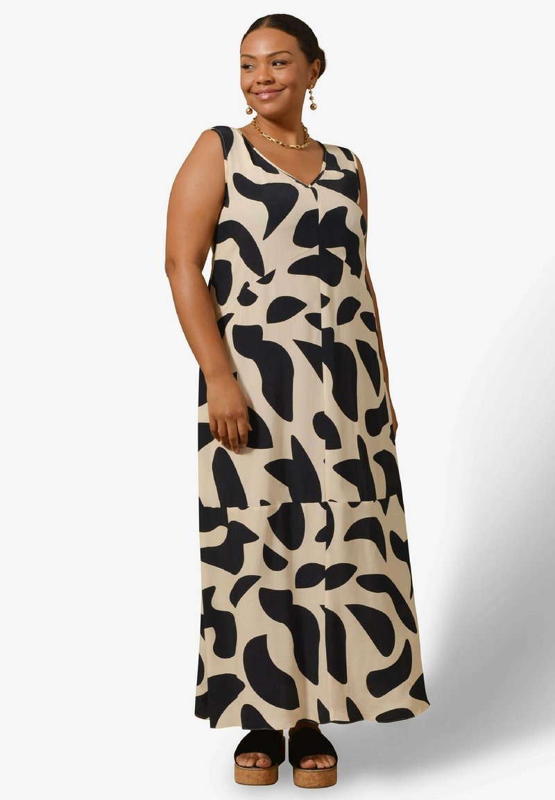 Live Unlimited London MONO ABSTRACT Maxiklänning black/svart