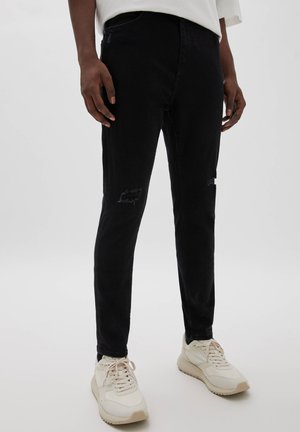 Jeans Tapered Fit - mottled dark grey