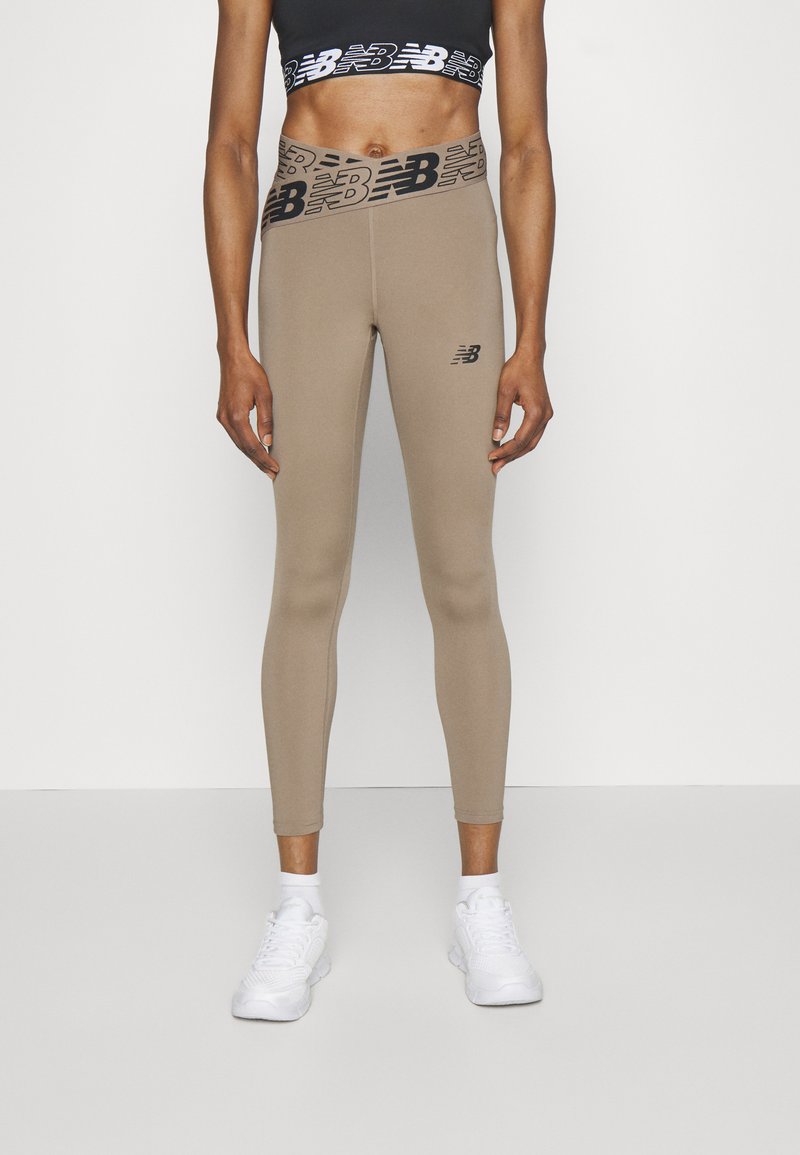 New Balance RELENTLESS - Leggings - mushroom/brown - Zalando.co.uk