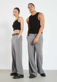 YOURTURN UNISEX - Tygbyxor - mid grey