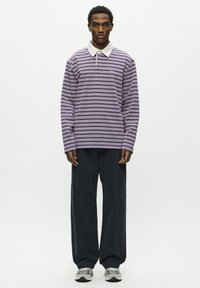 DOUBLE A BY W.W. LANDON - Bluză cu mânecă lungă - minimal gray stripe