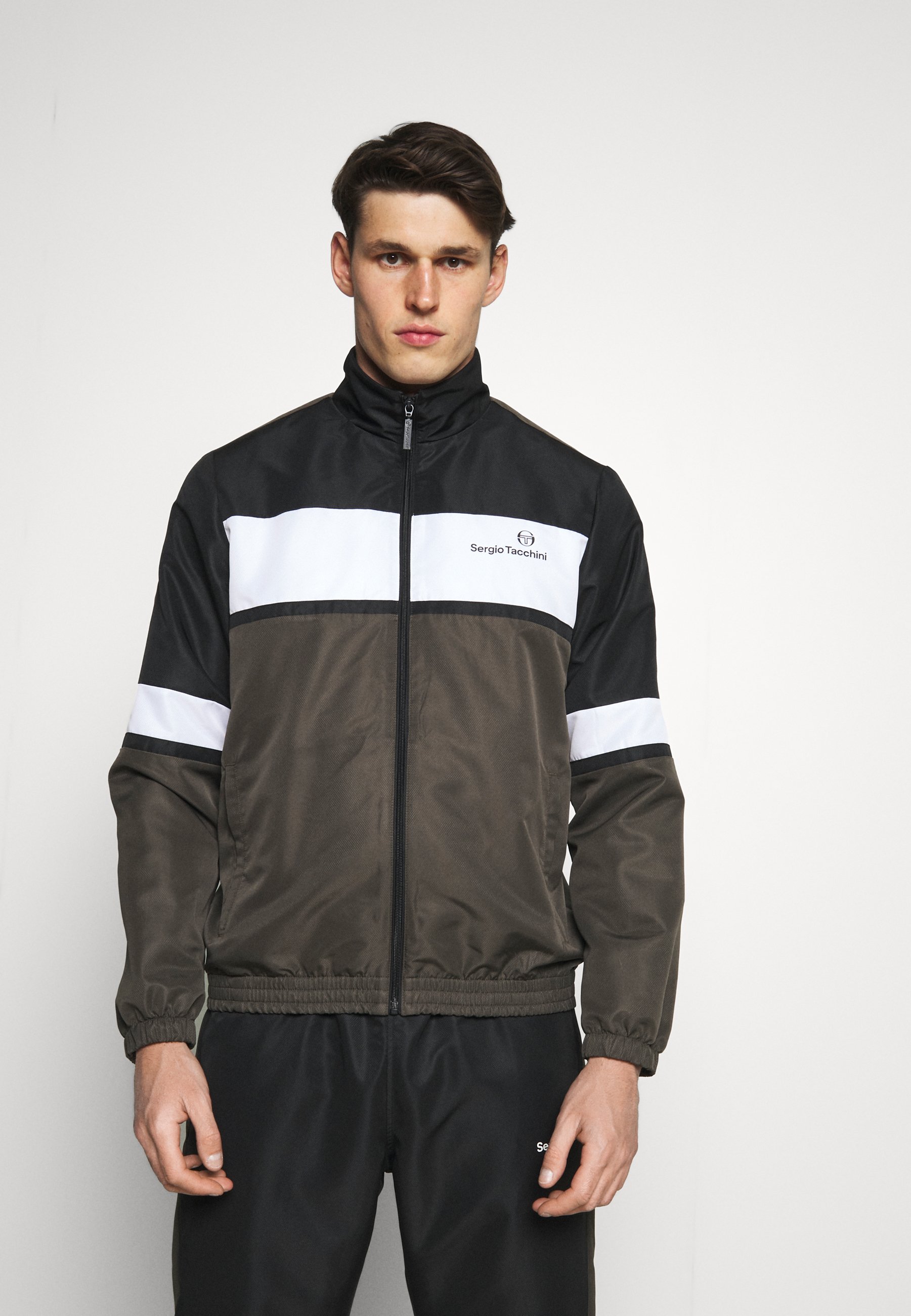 Sergio Tacchini NUSTRAT TRACKSUIT - Tuta - black/olive/antracite -  Zalando.it