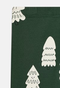 Lindex HAPPY TREE PRINT UNISEX - Leggingek - Nadrágok - dark dusty green