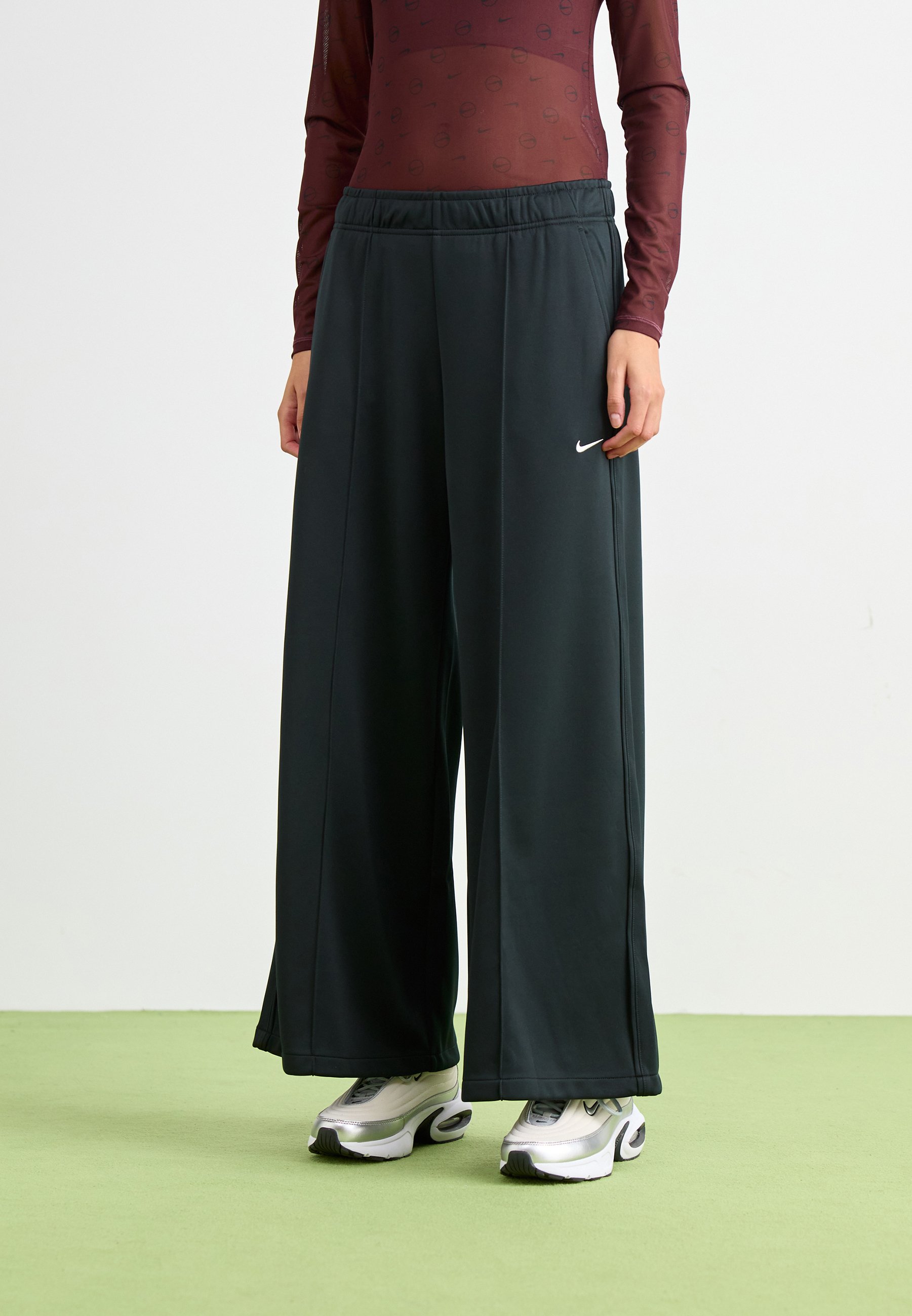 Nike Sportswear WIDE LEG TRACK PNT Pantaloni sportivi black