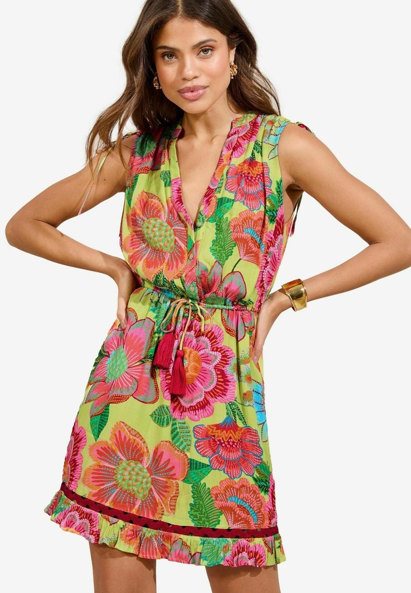 Lipsy Abito a camicia - green floral