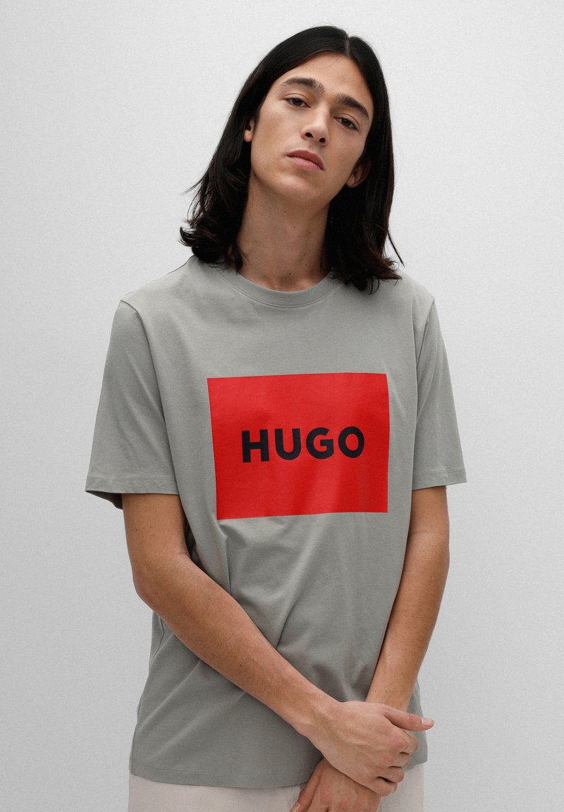 HUGO DULIVE - T-shirt estampada - medium grey