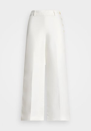 Lauren Ralph Lauren BASHRALLE CROPPED FLAT FRONT - Hlače - white