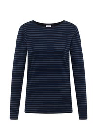 GESTREIFTES - Langarmshirt - blau