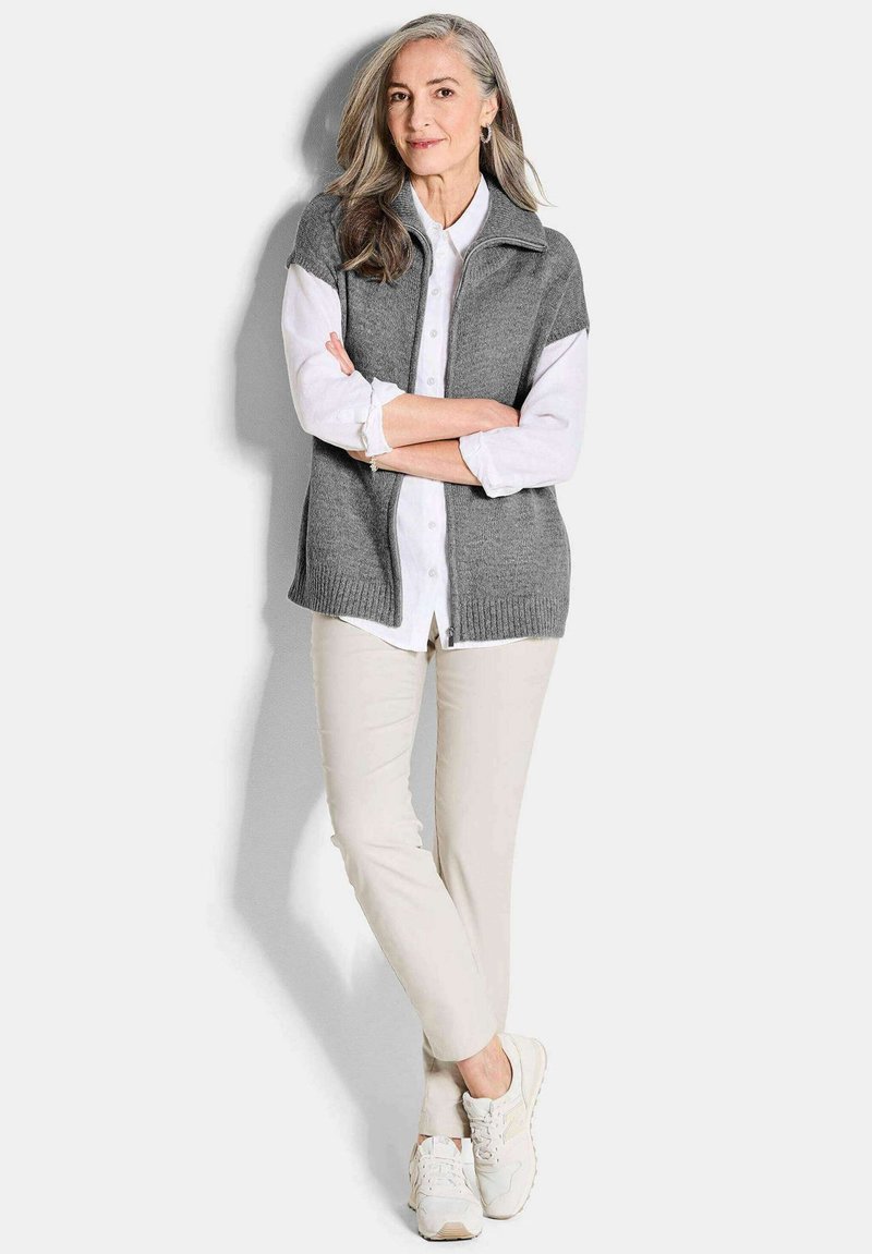 GOLDNER Strickjacke gray melange/grau-meliert Zalando