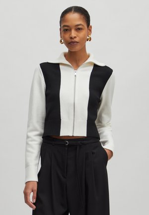 ULI - Strickjacke - weiß schwarz