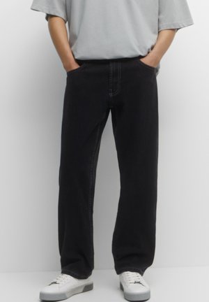 Relaxed fit jeans - black