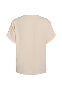 Zizzi LOCKERE MIT KURZEN ÄRMELN - Bluse - sandshell
