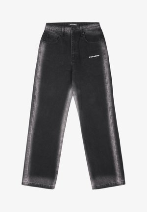 Pegador GINA - Brīva piegriezuma džinsi - washed black white