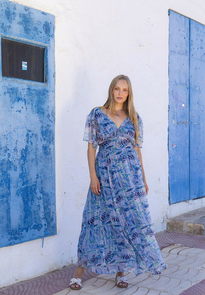 South Beach PRINTED DETAIL - Maxi dress - blue - Zalando
