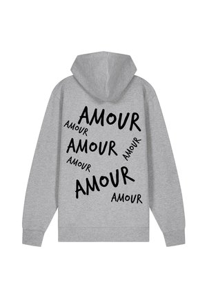 AMOUR3 EMBROIDERY - Felpa con zip - grey