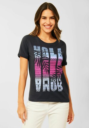 Print T-shirt - grau