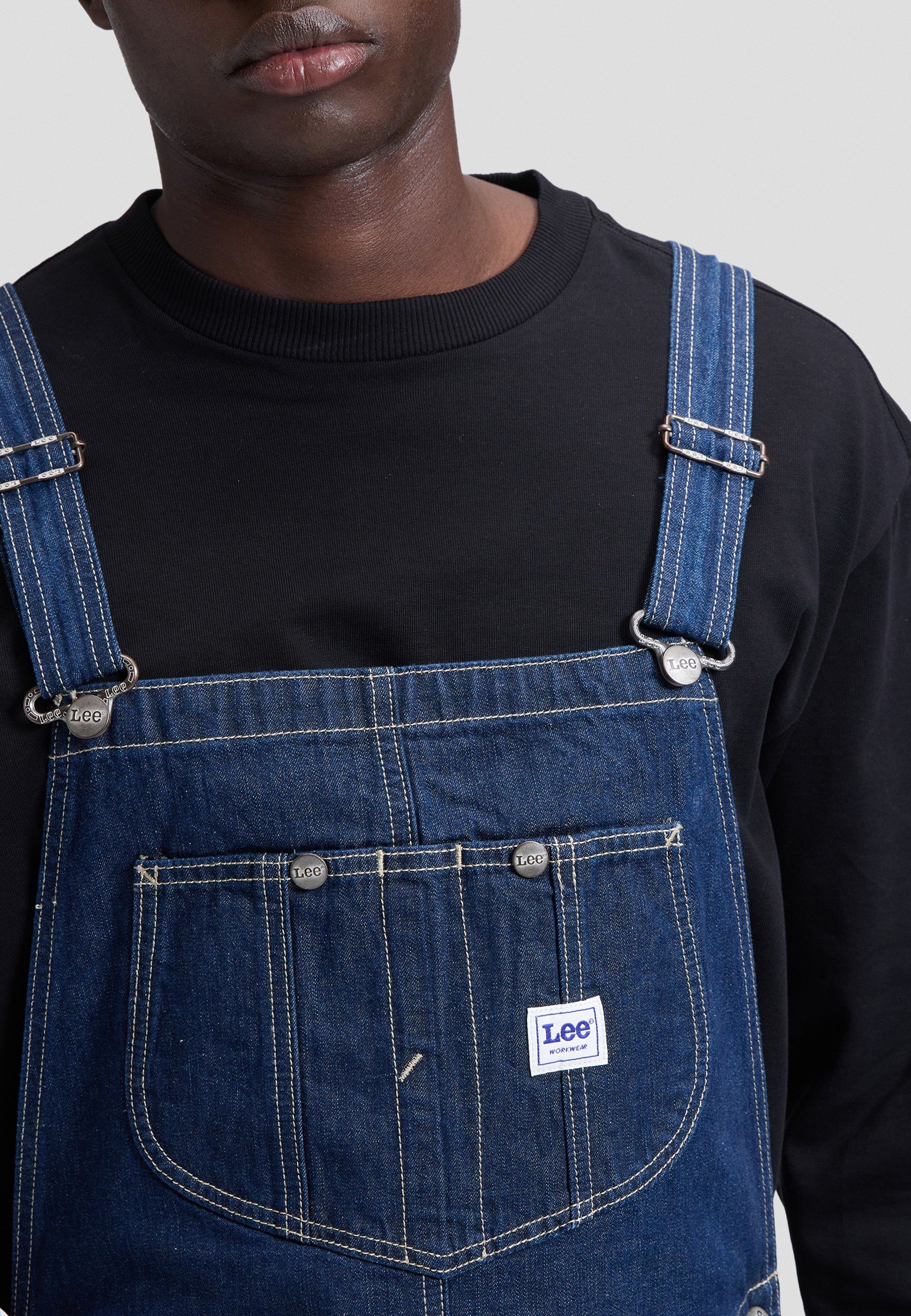 Lee LEE BIB OVERALL - Workwear Jeans - rinse/rinsed denim