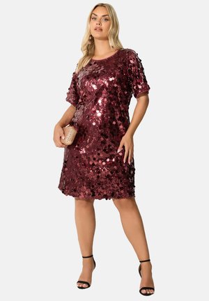 Cocktailjurk - burgundy