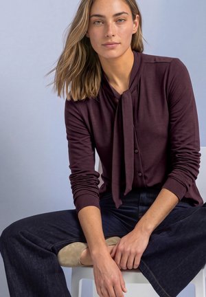 Street One, LONG-SLEEVE SHIRT WITH A BLOUSE-LIKE LOOK - Chemisier - berry plum