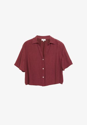 s.Oliver, BLUSE - Hemdbluse - bordeaux