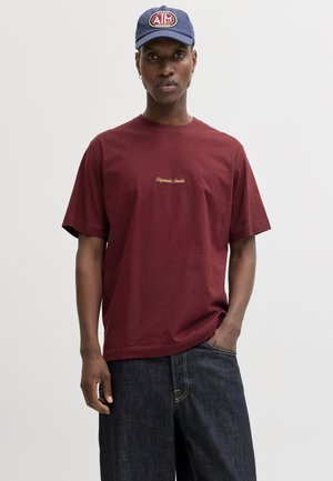 Jack & Jones JORNORREBRO - Osnovna majica kratkih rukava - cabernet