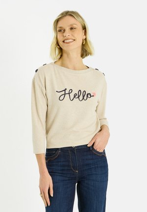 MANCHES 3/4 - Jersey de punto - beige