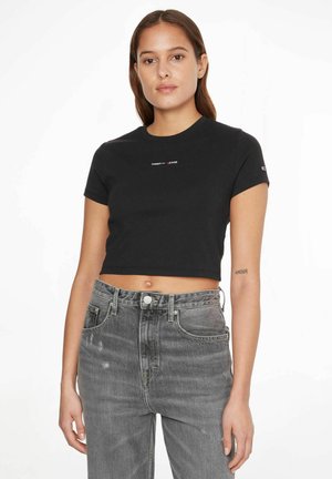 KURZARM - Basic T-shirt - schwarz
