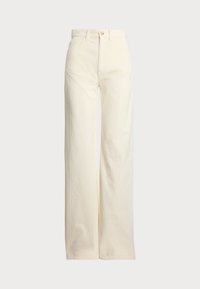 COTTON CORDUROY WIDE-LEG PANT - Pantaloni - warm white