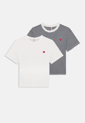 KOGMAIKEN LIFE 2 PACK - T-shirts med print - cloud dancer/sky captain