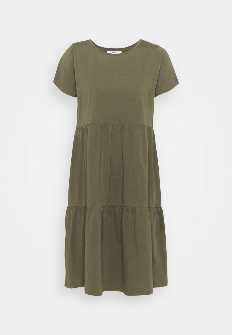 ONLY Tall ONLAYCA PEPLUM DRESS Dzsörzéruha kalamata/olíva Zalando.hu