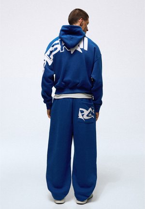 Bershka, PRINTED - HOODED SWEATSHIRT - Sweat à capuche - blue