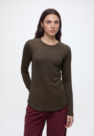Marc O'Polo, JERSEY T-SHIRTS LONGSLEEVE - Блуза с дълги ръкави - burnt coffee